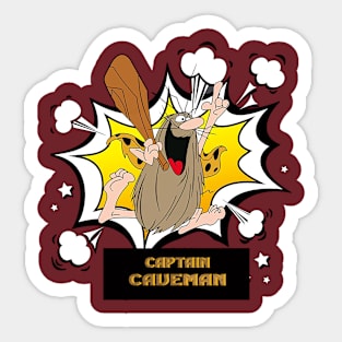 captain CAVEMAN Sticker